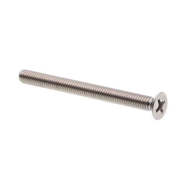 Prime-Line Machine Screw, Metric, Flat Head, Phillip Drive M4-0.7 X 45MM A2-70 Stainless Steel 10PK 9121227 - main